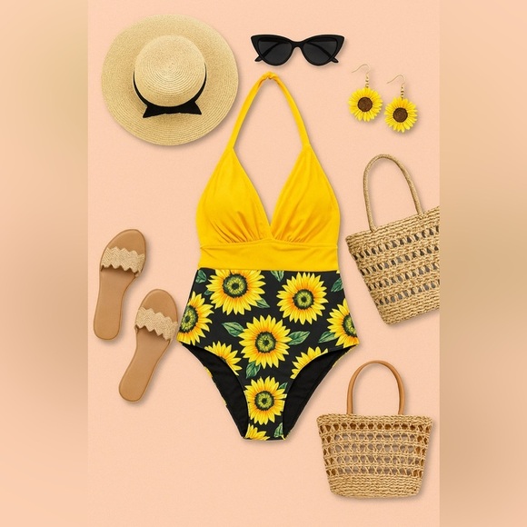 Sunflower Swimsuit - Picture 2 of 8